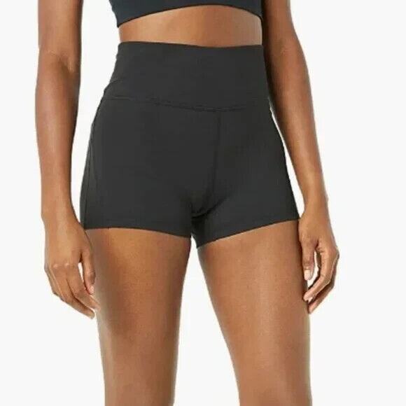 Core 10 Pants - Core 10 Women's Spectrum High-Waist Booty Yoga Black Short Size XL